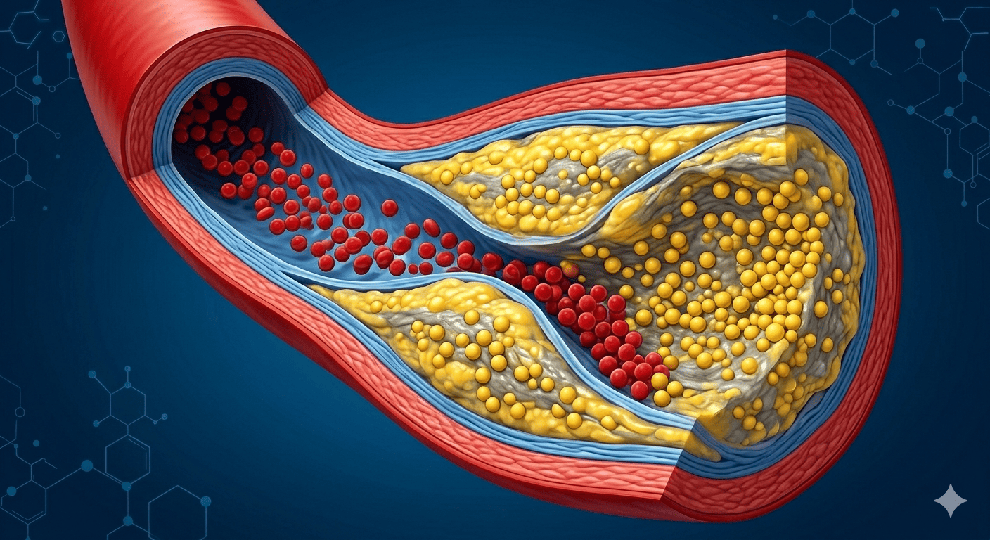 cholesterol a upchatá cieva